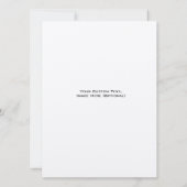 Benutzerdefiniert Modernes, elegantes Personalisie Save The Date (Rückseite)