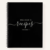 Benutzerdefiniert Modernes Minimalistisches, elega Notizblock (Vorderseite)