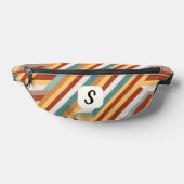 Benutzerdefiniert Monogram Modern Retro 70er Geome Bauchtasche (Ablage )