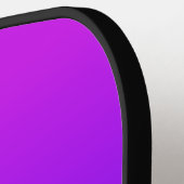 Benutzerdefiniert Monogramm und Name Rosa bis Blau Pickleball Schläger (Linke Seite)