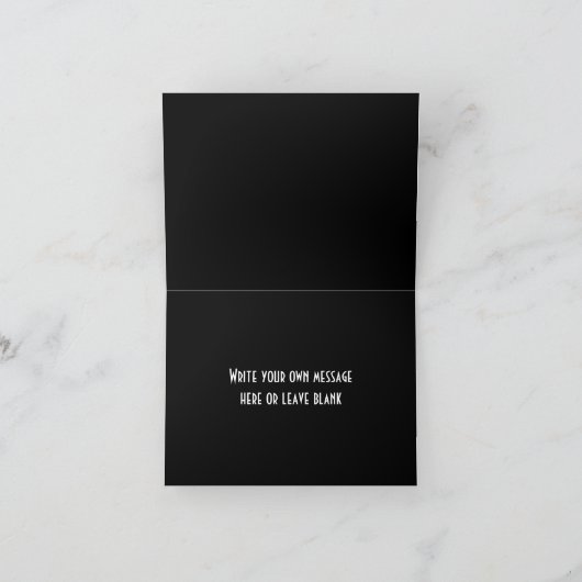 Benutzerdefiniert Name SobriborTag-Glitzer Karte (Innenseite)