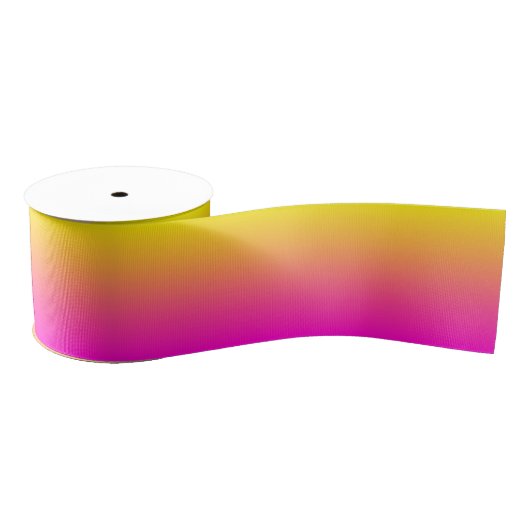 Benutzerdefiniert Neon Pink Ombre Ripsband (Spule)