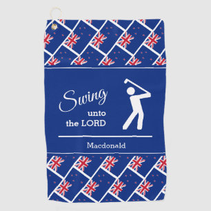 Benutzerdefiniert NEUSEELAND Christliches Swing Un Golfhandtuch