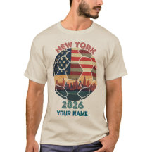 Benutzerdefiniert New York 2026 Fußball USA-Flagge