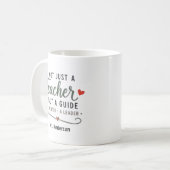 Benutzerdefiniert Nicht Nur Ein Lehrer Führer Ment Kaffeetasse (Vorderseite Links)
