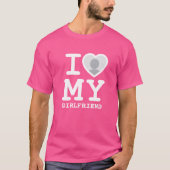 Benutzerdefiniert Niedlich Pink I Liebe meine Freu T-Shirt (Vorderseite)