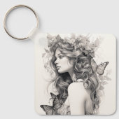 Benutzerdefiniert Niedlich zwei Foto doppelseitige Schlüsselanhänger (Vorderseite)