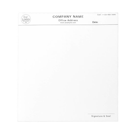 Benutzerdefiniert Notizblock (Vorderseite)