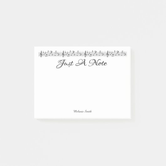 Benutzerdefiniert nur eine Anmerkung - Anmerkungen Post-it Klebezettel (Vorderseite)