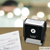 Benutzerdefiniert nur für Briefmarke (4 Zeilen) Permastempel