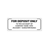 Benutzerdefiniert nur für Einlagenkonten Kontonumm Permastempel (Design)