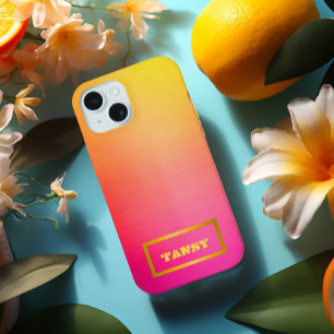 Benutzerdefiniert Ombre Pink zu Gelb  Samsung Galaxy Hülle