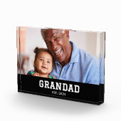 Benutzerdefiniert Opa Gegründet Modern Fotoblock (Rechts)