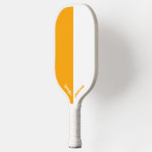 Benutzerdefiniert Orange und Weiß Pickleball Schläger (Links)