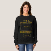 Benutzerdefiniert Original & Echtes Geburtstag Sweatshirt (Vorne ganz)
