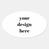 Benutzerdefiniert Ovaler Aufkleber (Vorderseite)