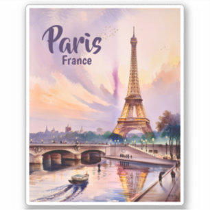 Benutzerdefiniert Paris Frankreich Eiffelturm Sonn Aufkleber