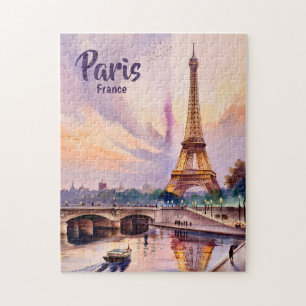 Benutzerdefiniert Paris Frankreich Eiffelturm Sonn Puzzle