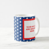 Benutzerdefiniert Patriotisch Kaffeetasse (VorderseiteRechts)