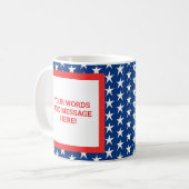 Benutzerdefiniert Patriotisch Kaffeetasse (Vorderseite Links)