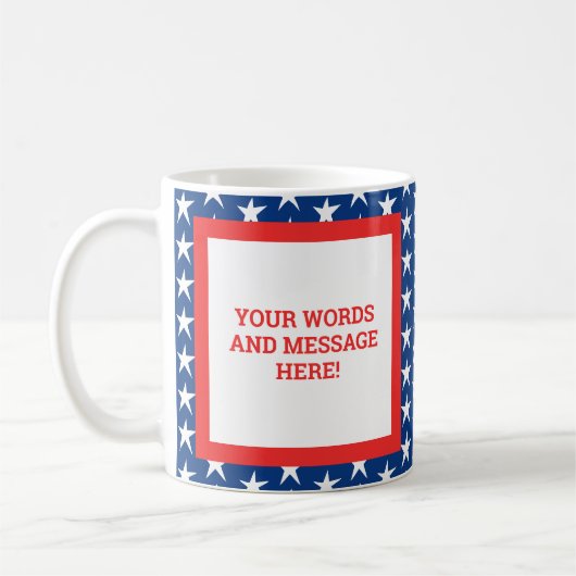 Benutzerdefiniert Patriotisch Kaffeetasse (Links)