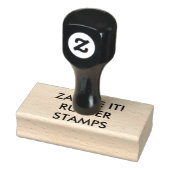 Benutzerdefiniert Personalisiert 1,5" x 3" Holzkau Gummistempel (Stempel)
