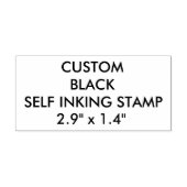 Benutzerdefiniert Personalisiert 2,9" x 1,4" Brief Permastempel (Design)