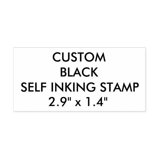 Benutzerdefiniert Personalisiert 2,9" x 1,4" Brief Permastempel (Design)