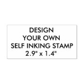 Benutzerdefiniert Personalisiert 2,9" x 1,4" Brief Permastempel (Design)