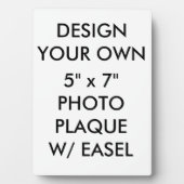 Benutzerdefiniert Personalisiert 5" x 7" Foto Plaq Fotoplatte (Vorderseite)