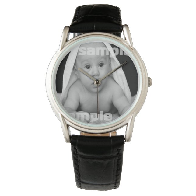 Benutzerdefiniert Personalisiert Armbanduhr (Vorderseite)
