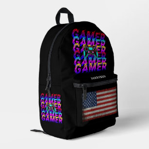 BENUTZERDEFINIERT PERSONALISIERT COMPUTER GAMER SP BEDRUCKTER RUCKSACK