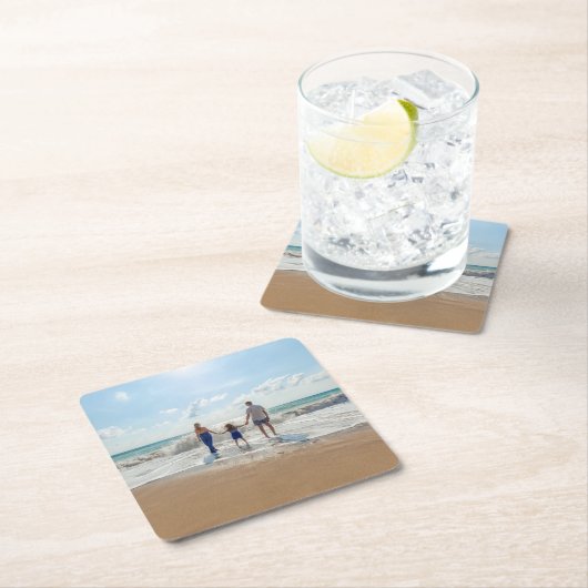 Benutzerdefiniert Personalisiert Rechteckiger Pappuntersetzer (Vor Ort)