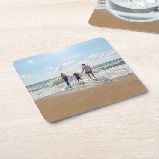 Benutzerdefiniert Personalisiert Rechteckiger Pappuntersetzer (angewinkelt)