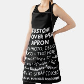 Benutzerdefiniert Personalisiert, über die Schürze (InSitu)