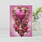 Benutzerdefiniert Personalisierte Valentinstag-Kar Feiertagskarte (Stehend Vorderseite)