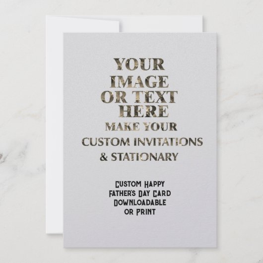 Benutzerdefiniert Personalisierte Vatertagskarte e Einladung (Vorderseite)