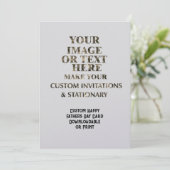 Benutzerdefiniert Personalisierte Vatertagskarte e Einladung (Stehend Vorderseite)