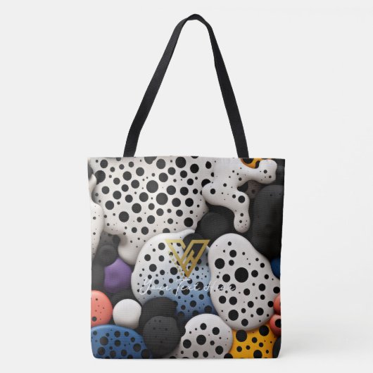 Benutzerdefiniert: Polka Dot Array Benutzerdefinie Tasche (Vorderseite)