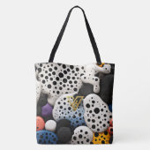 Benutzerdefiniert: Polka Dot Array Benutzerdefinie Tasche (Rückseite)