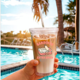 Benutzerdefiniert Portugal Lover Sardines Light Pi Acryltrinkbecher