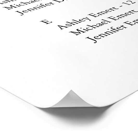 Benutzerdefiniert Poster (Ecke)