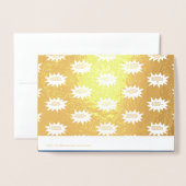 Benutzerdefiniert "POW"! Geburtstagsparty Superhel Folienkarte (Rückseite mit Umschlag)