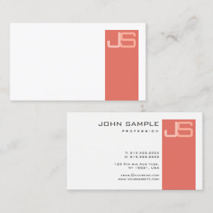 Benutzerdefiniert Professionell Modern Elegantes M Visitenkarte