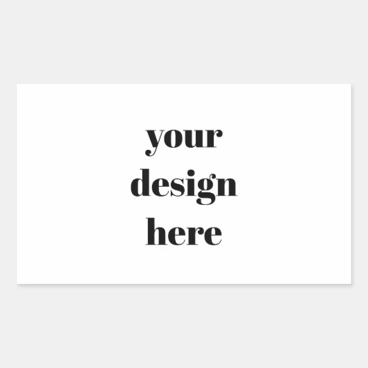 Benutzerdefiniert Rechteckiger Aufkleber (Vorderseite)