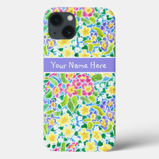 Benutzerdefiniert rosa, blau, gelb Primroses iPhon Case-Mate iPhone Hülle