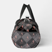 Benutzerdefiniert Rosa Grau Schwarz Personalisiert Duffle Bag (Rechts)