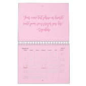 Benutzerdefiniert rosa Skript zitieren Brustkrebs- Kalender (Mär 2027)