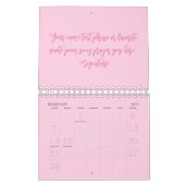 Benutzerdefiniert rosa Skript zitieren Brustkrebs- Kalender (Feb 2027)