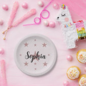 Benutzerdefiniert rosa Star Paper-Teller - Persona Pappteller (Party)